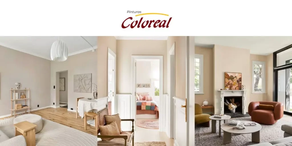 Pintura color beige para interiores