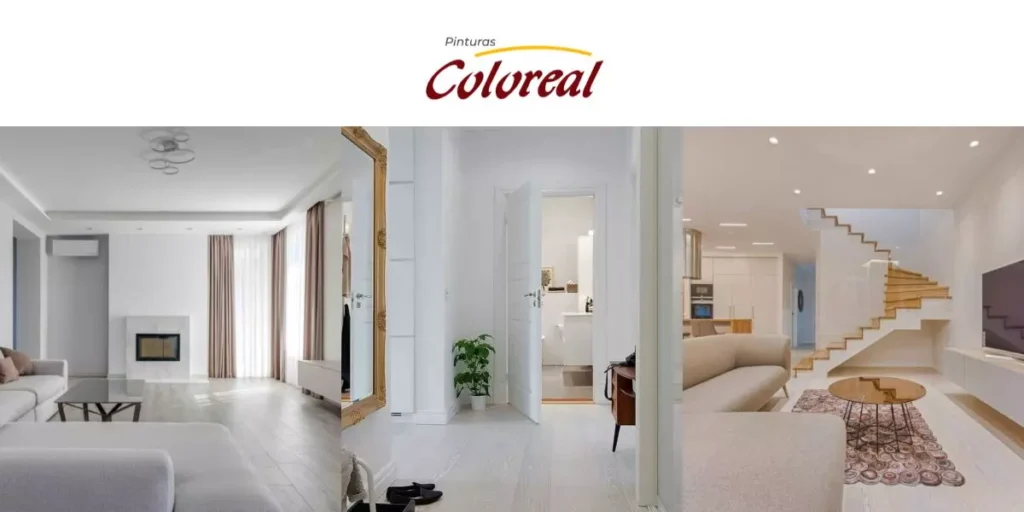 Pintura color blanco para interiores