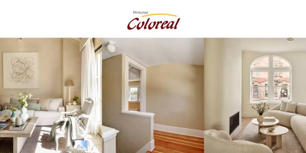 Pintura color crema para interiores