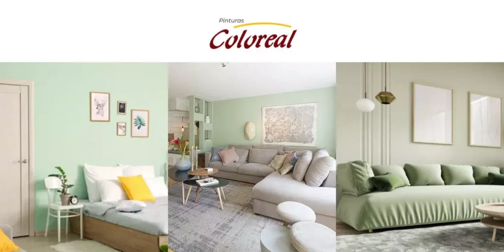 Pintura color verde para interiores