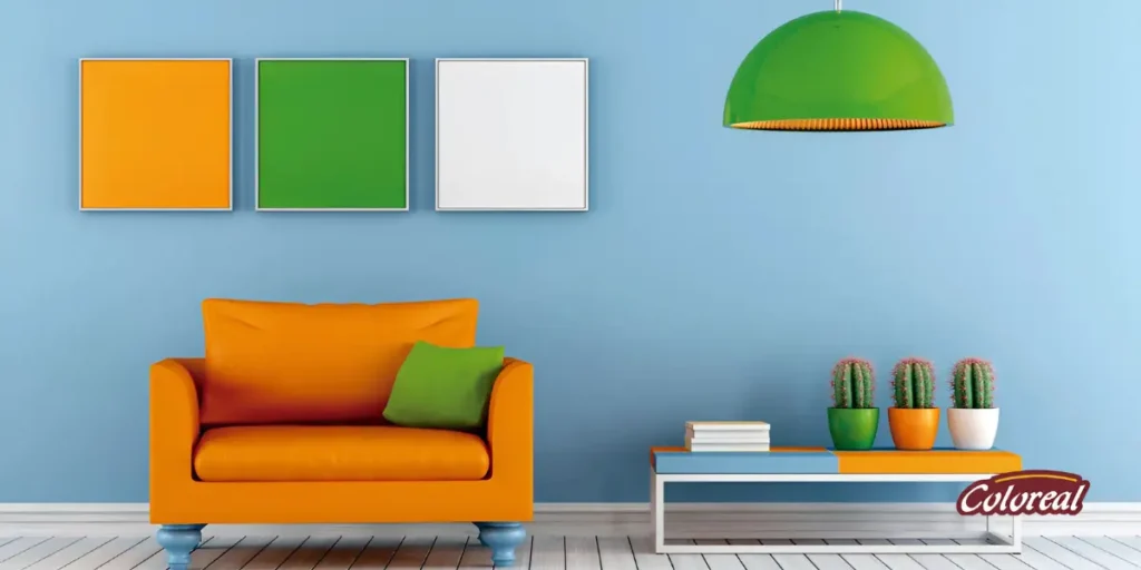 Pintura brillo de seda en pared